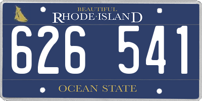 RI license plate 626541