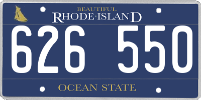 RI license plate 626550