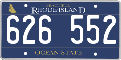 RI license plate 626552