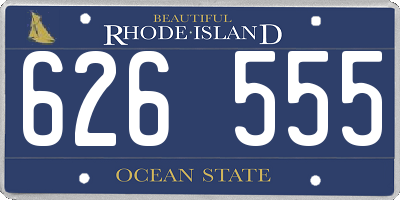 RI license plate 626555
