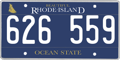 RI license plate 626559