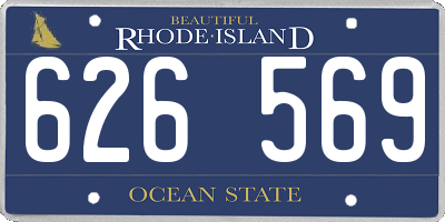 RI license plate 626569