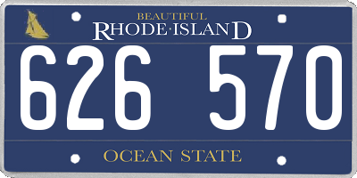 RI license plate 626570