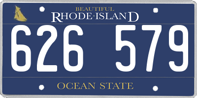 RI license plate 626579