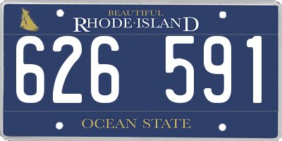 RI license plate 626591