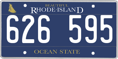 RI license plate 626595