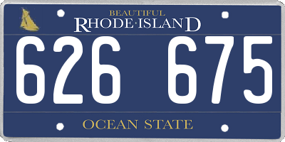 RI license plate 626675
