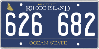 RI license plate 626682