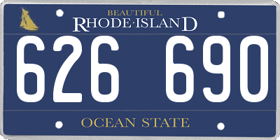 RI license plate 626690