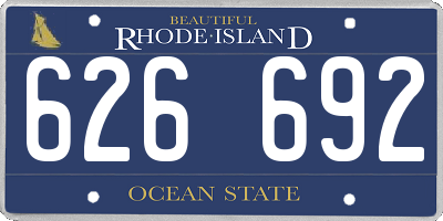 RI license plate 626692