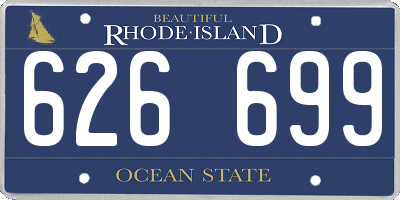 RI license plate 626699