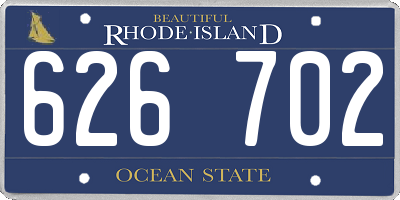 RI license plate 626702