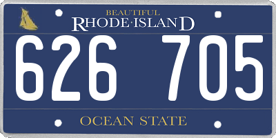 RI license plate 626705