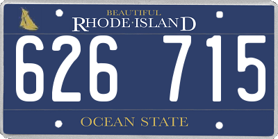 RI license plate 626715