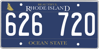 RI license plate 626720