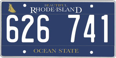 RI license plate 626741