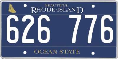 RI license plate 626776