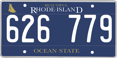 RI license plate 626779