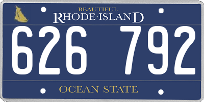 RI license plate 626792