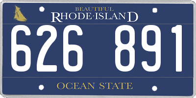 RI license plate 626891