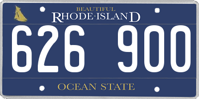 RI license plate 626900