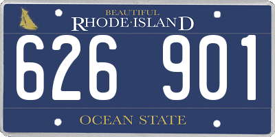 RI license plate 626901