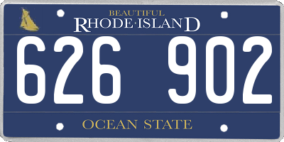 RI license plate 626902