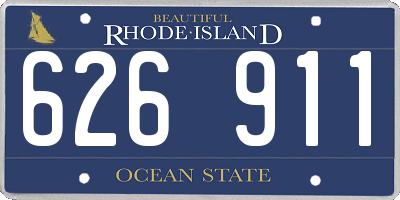 RI license plate 626911