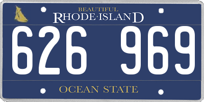 RI license plate 626969