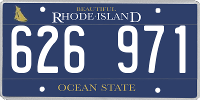 RI license plate 626971