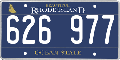 RI license plate 626977