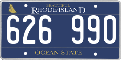 RI license plate 626990