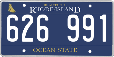 RI license plate 626991