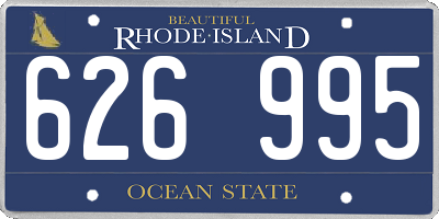 RI license plate 626995