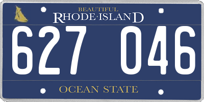 RI license plate 627046