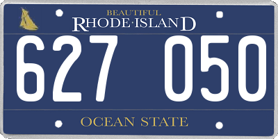 RI license plate 627050