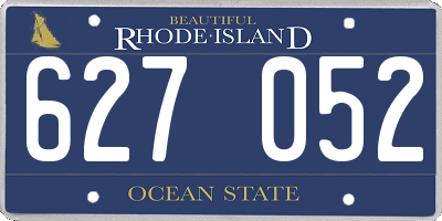 RI license plate 627052