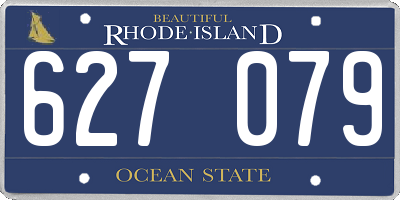RI license plate 627079