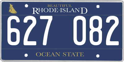 RI license plate 627082