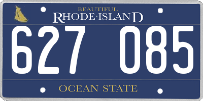 RI license plate 627085