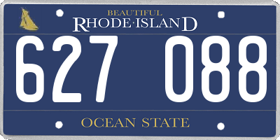 RI license plate 627088