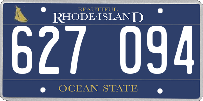 RI license plate 627094
