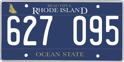 RI license plate 627095