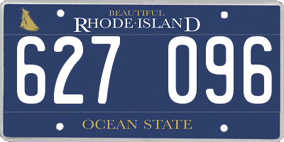 RI license plate 627096