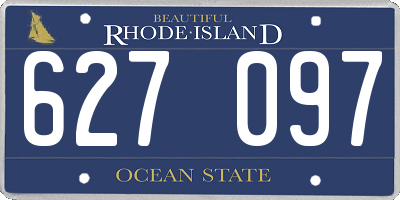 RI license plate 627097