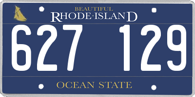 RI license plate 627129