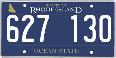 RI license plate 627130