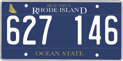 RI license plate 627146