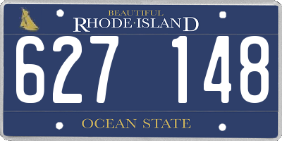 RI license plate 627148