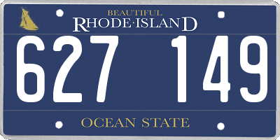RI license plate 627149